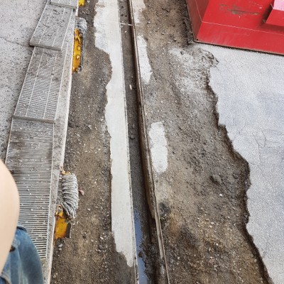 CONCRETE PAD REPLACEMENT - During