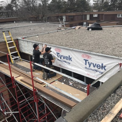 Tyvek installation