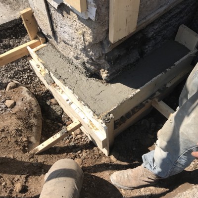 FOUNDATION UNDERPINNING STAGE 1 - Stage 1 completed. Stage 2 starts in 10 days