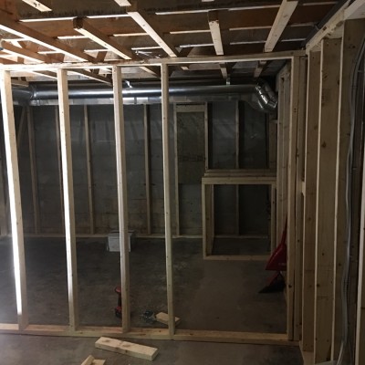 CEDAR CLOSET - On going framing