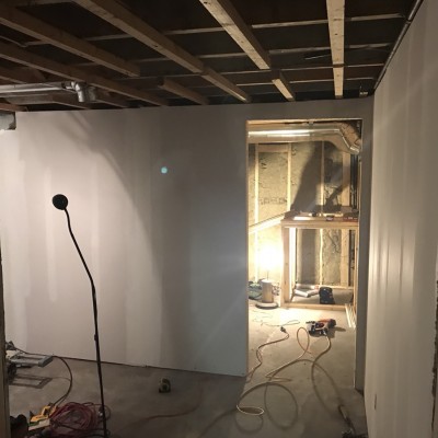 CEDAR CLOSET - Framing and drywall